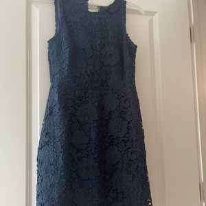 J. Crew navy overlap dress